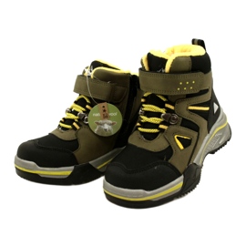 Dětské boty izolované boty Khaki News 22DZ23-5259 zelená 2