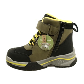 Dětské boty izolované boty Khaki News 22DZ23-5259 zelená 1