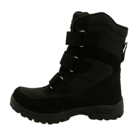 American Club Softshellové boty zateplené suchým zipem SN05 / 22 Black černý 1
