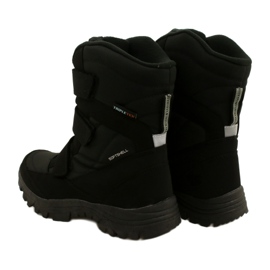 American Club Softshellové boty zateplené suchým zipem SN05 / 22 Black černý 3