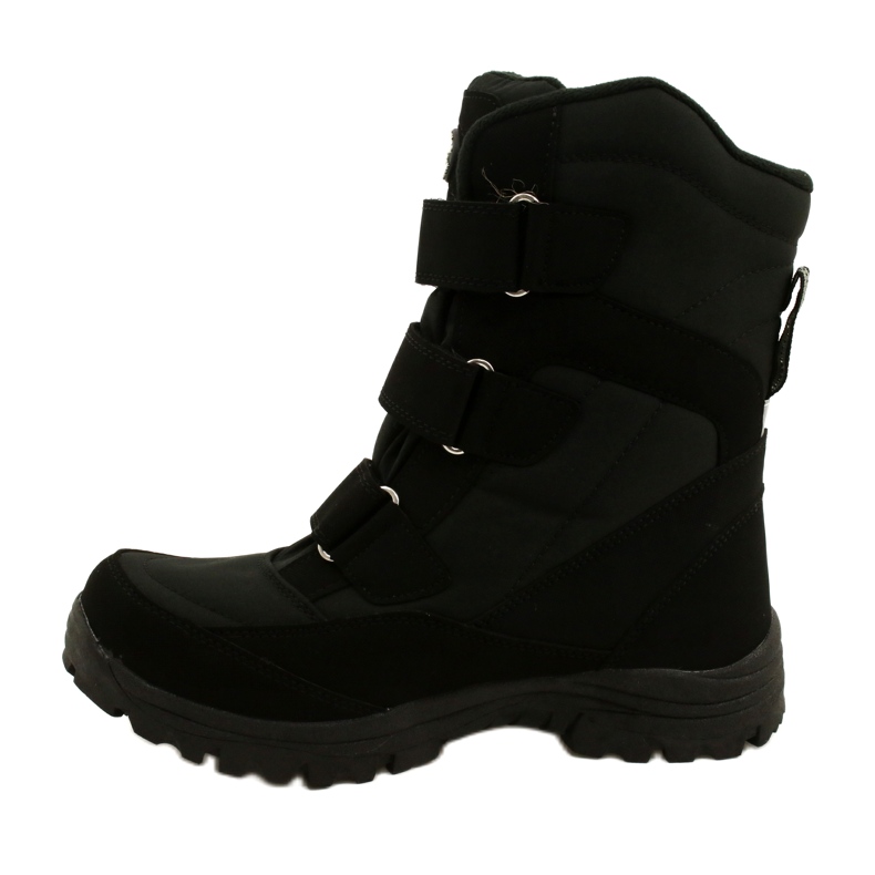 American Club Softshellové boty zateplené suchým zipem SN06 / 22 Black černý 1