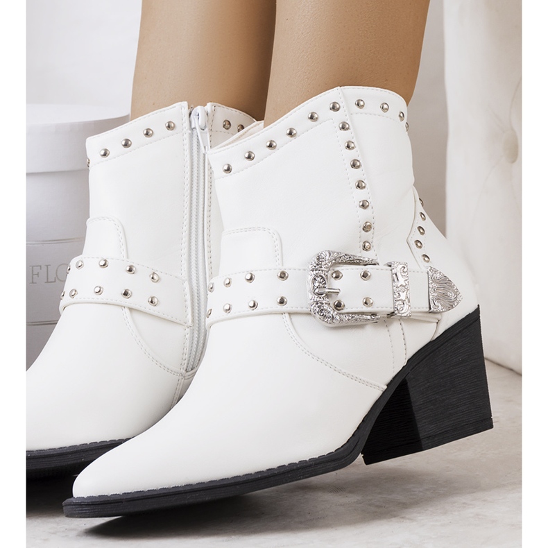 PA1 Bílé kovbojské boty Zoila bílý 1