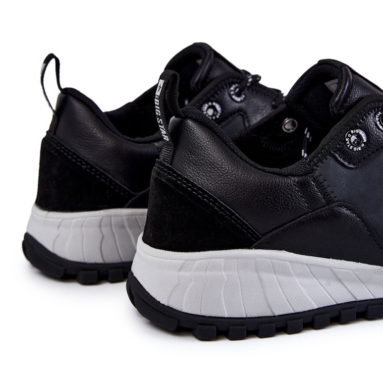 Pánská klasická sportovní obuv Memory Foam Big Star KK174270 Černá černý 1