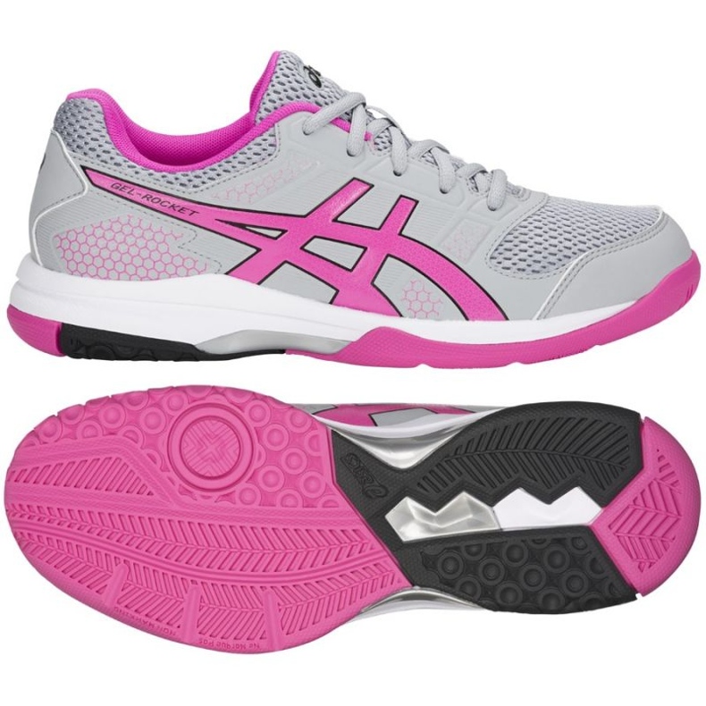 Volejbalové boty Asics Gel Rocket 8 W B756Y-020 šedá odstíny šedi 1 Volejbalové boty Asics Gel Rocket 8 W B756Y-020 šedá odstíny šedi 1