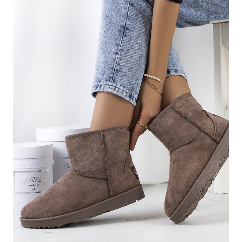 PA1 Dámské hnědé sněhule značky Nanna hnědý 1