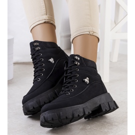 PA1 Dámské černé turistické boty Bisa černá 1