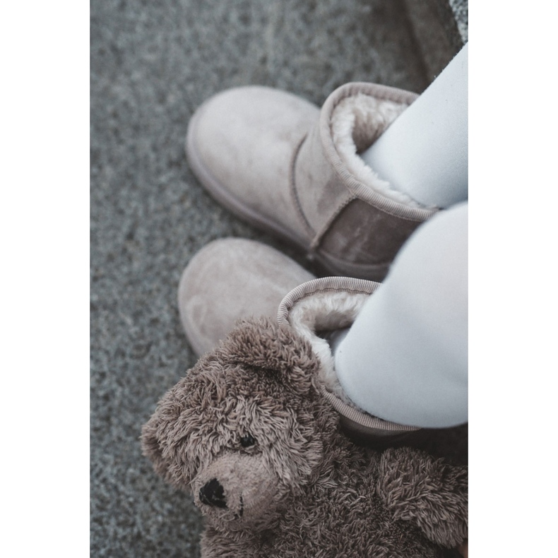 Dětské teplé sněhule světle béžové Gooby béžový 1 Dětské teplé sněhule světle béžové Gooby béžový 1