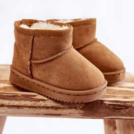Dětské teplé sněhule Camel Gooby hnědý 1