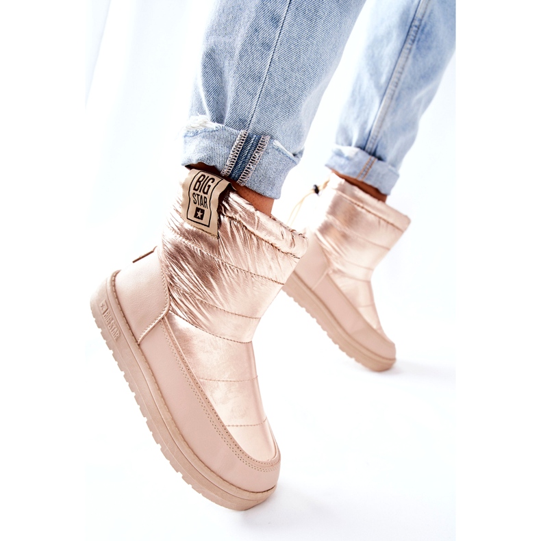 Dámské sněhule Big Star II274121 Béžová béžový 4 Dámské sněhule Big Star II274121 Béžová béžový 4