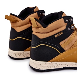 Pánské zateplené trekingové boty Big Star KK174373 Camel černý 1