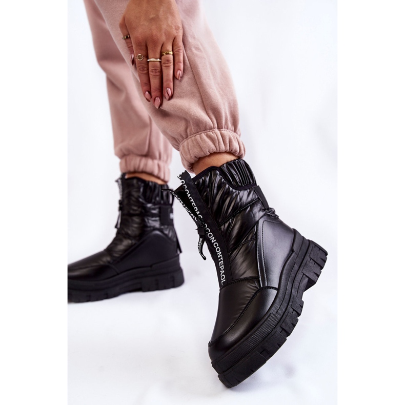 Vinceza Pohodlné dámské černé sněhule Elodia černá 2 Vinceza Pohodlné dámské černé sněhule Elodia černá 2