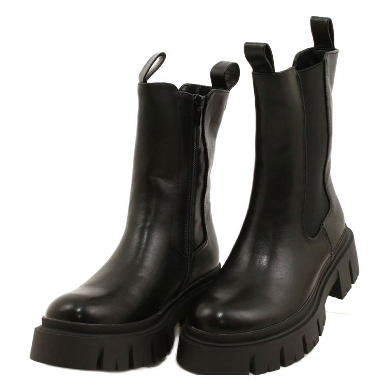 Evento Dámské izolované pracovníky s kožešinami Eveno 22BT35-5040 Black černá 2