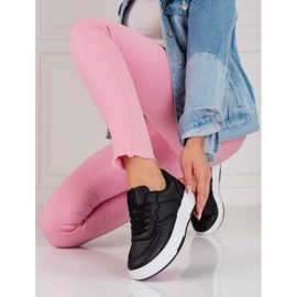 Dámské černé tenisky Shelovet na silné podrážce černá 1