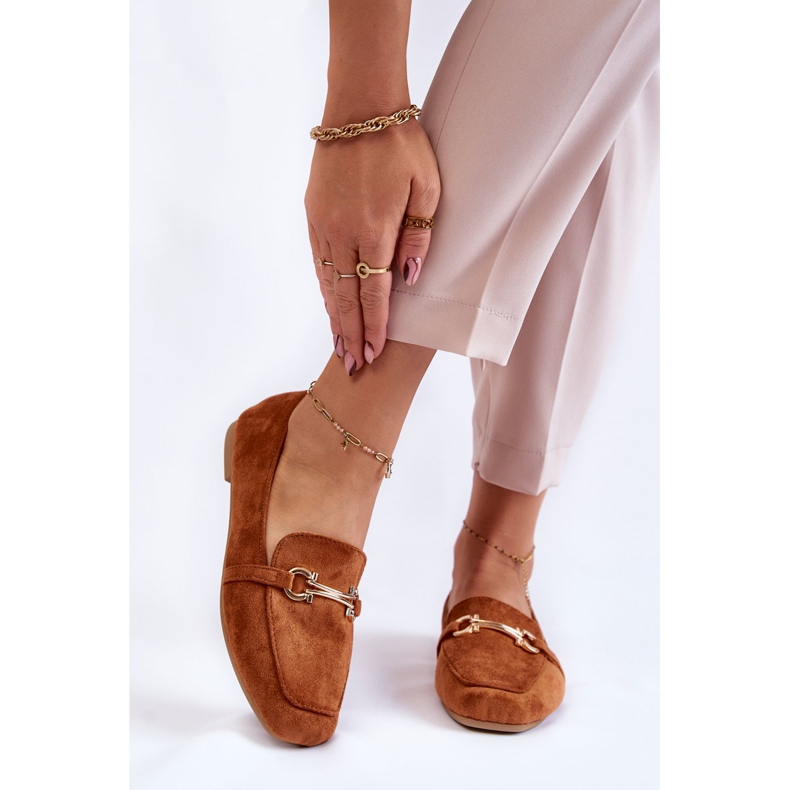 FB2 Klasické semišové mokasíny Camel Roddie hnědý 1