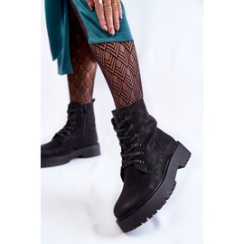 Sergio Leone Dámské boty na platformě černé Randi černý 2