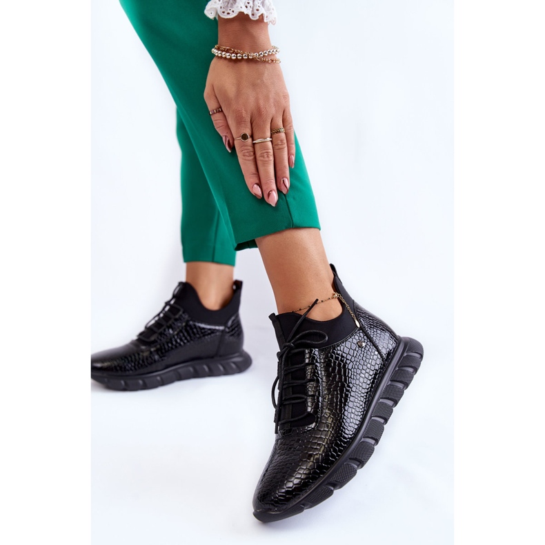 Vinceza Dámské lehké nazouvací tenisky černé Soroco černá 2