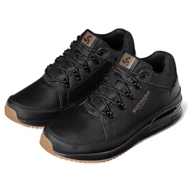 Černé kožené pánské boty, tenisky Cruiser Bustagrip černá 7