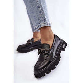 Dámské kožené boty Big Star KK274498 Černá černý 2