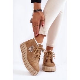 Lewski Shoes Semišové sportovní boty Vázané boty Lewski 3252 / N Béžová béžový 1