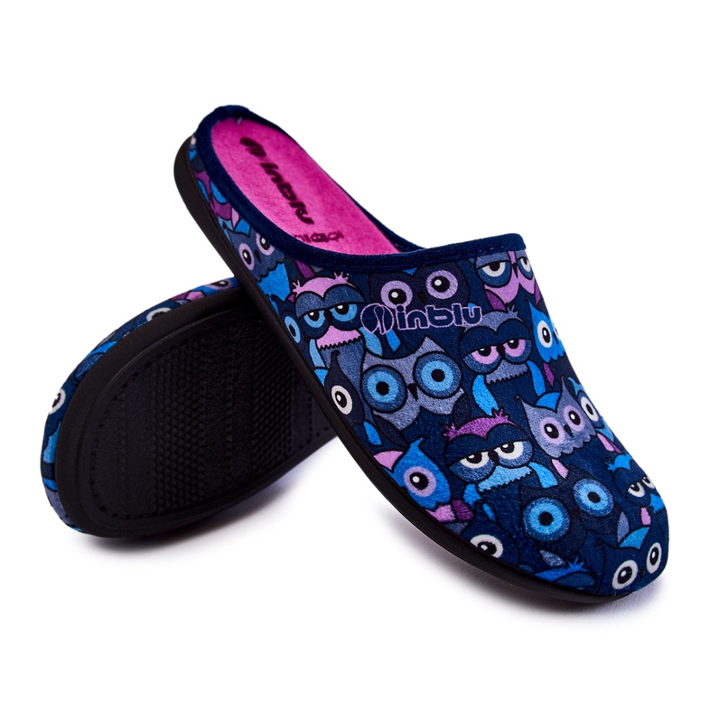 Domácí pantofle v Cats Inblu GF-12-004 Navy Blue námořnická modrá modrý 1 Domácí pantofle v Cats Inblu GF-12-004 Navy Blue námořnická modrá modrý 1