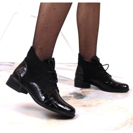 Šněrovací boty Jezzi W JEZ299C černý 2