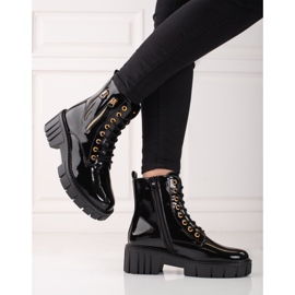 Goodin Módní trapery s ozdobnými zipy černý 2