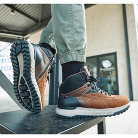 Hnědé pánské boty Rieker U0161-42 hnědý 1