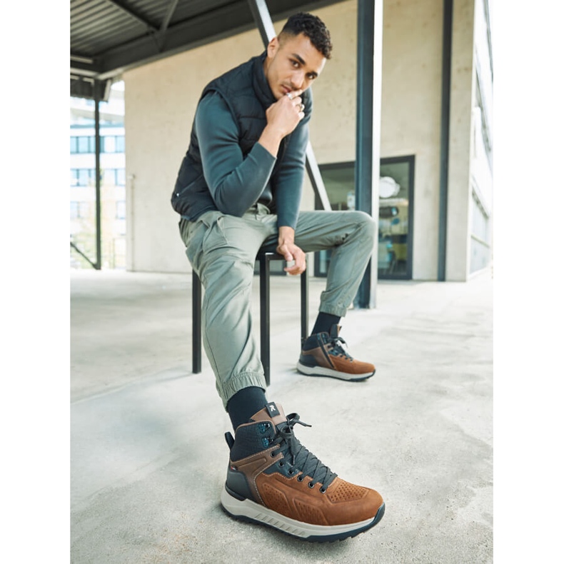 Hnědé pánské boty Rieker U0161-42 hnědý 2