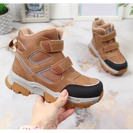 News Chlapecké zimní boty zateplené ovčí vlnou velbloud Novinky hnědý černá vícebarevný 1