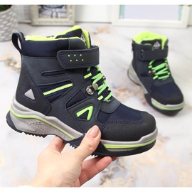 News Chlapecké boty zateplené ovčí vlnou tmavě modrá Novinky černá námořnická modrá zelená 1