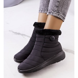 PA1 Černé prošívané kozačky Reign černý 2