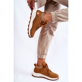 PA1 Dámská zateplená trekingová obuv Trappers Camel Otto hnědý 2