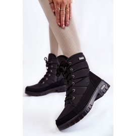 Dámské zateplené sněhule Progress PROGJ-21-14 Black černý 2