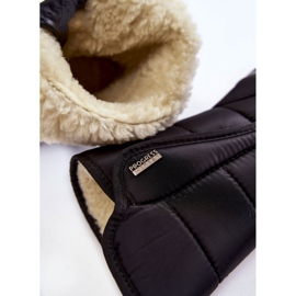 Dámské sněhule na suchý zip Progress PROGJ-22-128 Black černý 2