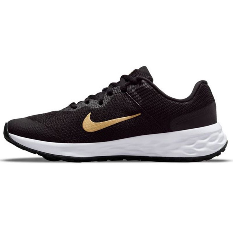 Běžecké boty Nike Revolution 6 Jr DD1096 002 černá zlatý 1 Běžecké boty Nike Revolution 6 Jr DD1096 002 černá zlatý 1