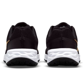Běžecké boty Nike Revolution 6 Jr DD1096 002 černá zlatý 3