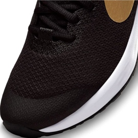 Běžecké boty Nike Revolution 6 Jr DD1096 002 černá zlatý 4