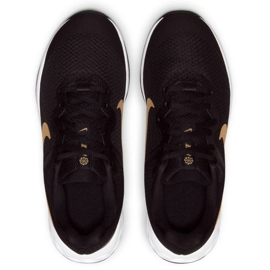 Běžecké boty Nike Revolution 6 Jr DD1096 002 černá zlatý 5