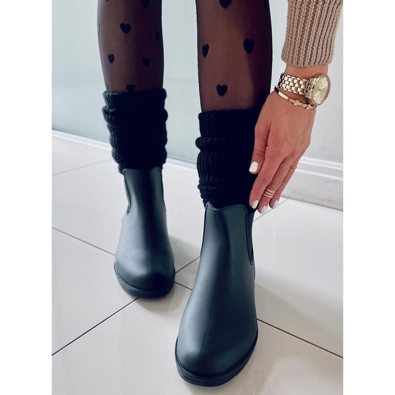 BM Dámské galoše Jodhpur Foxy Black černý 2