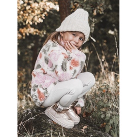 Dětské sněhule Big Star KK374221 Beżowo-Złote béžový 1