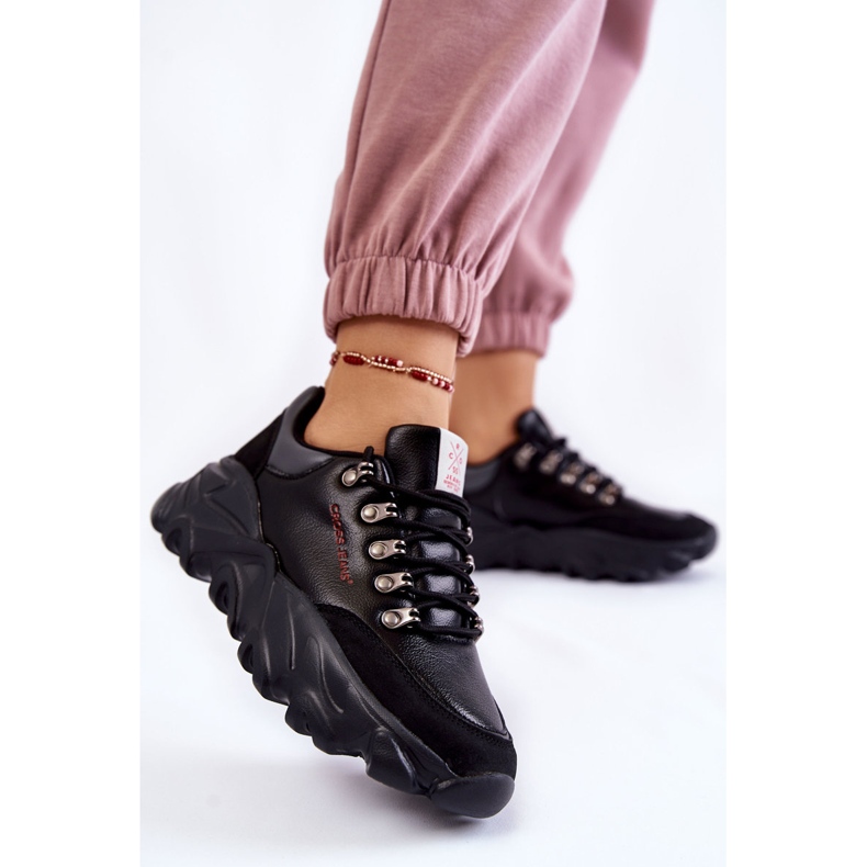 Dámské tenisky na platformě Cross Jeans KK2R4073C černé černý 2