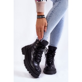 Sergio Leone Dámské Kozačky Na Platformě Černá Nerina černý 1