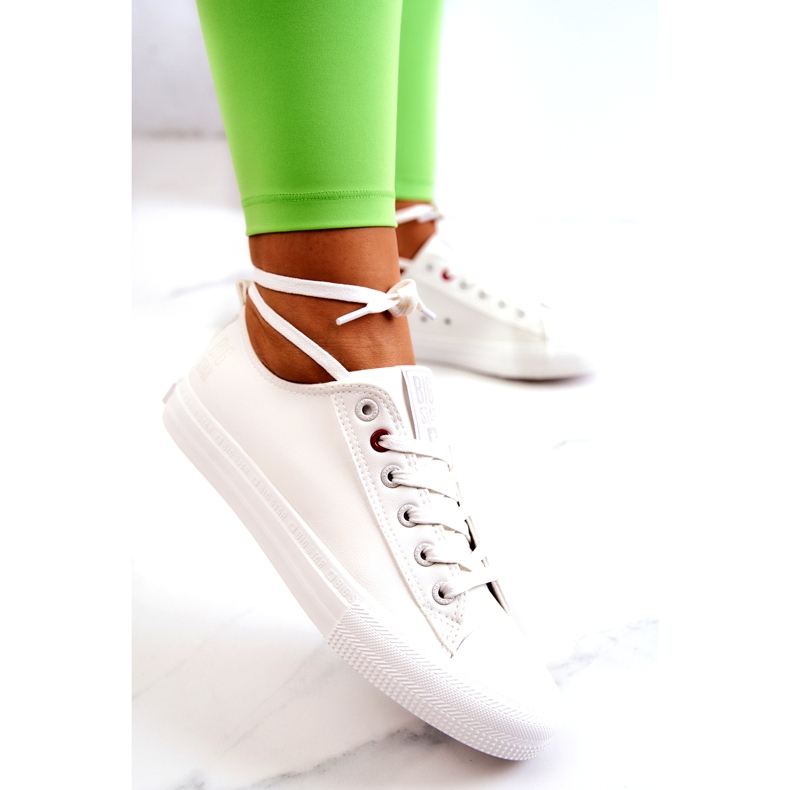 Nízké kožené tenisky Big Star JJ274007 Bílé bílý 1