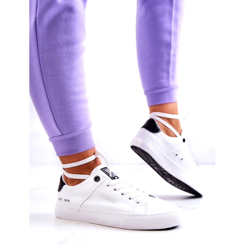 Kožené tenisky Big Star JJ274211 bílé a černé bílý 3