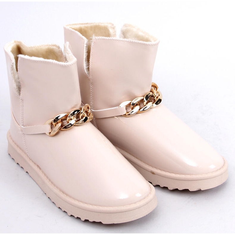 BM Lakované emuše Ollie Beige béžový 1