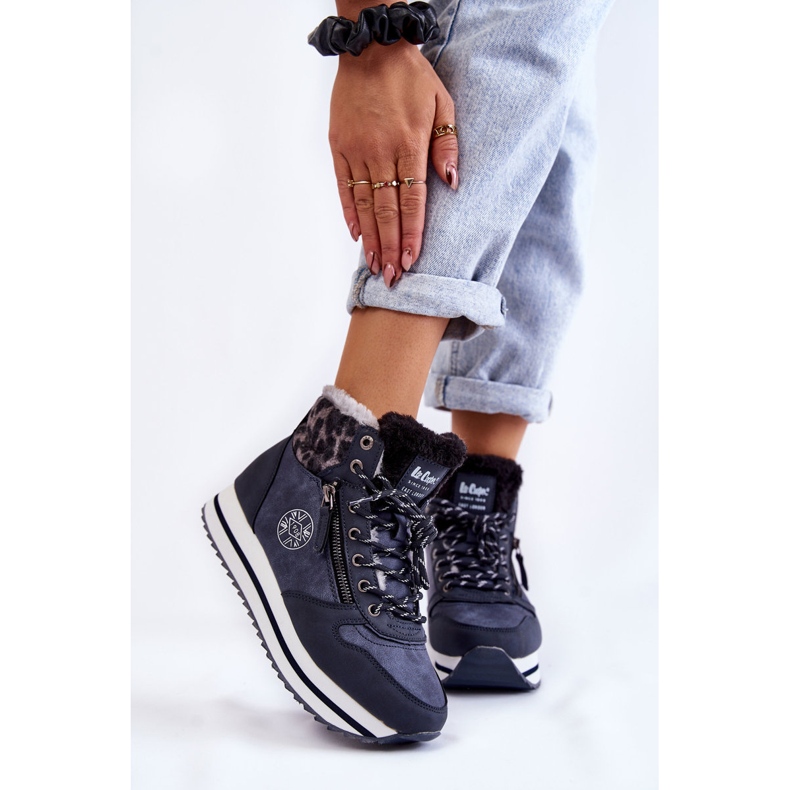 Dámské zateplené boty Lee Cooper LCJ-22-31-1450 tmavě modrá modrý 1