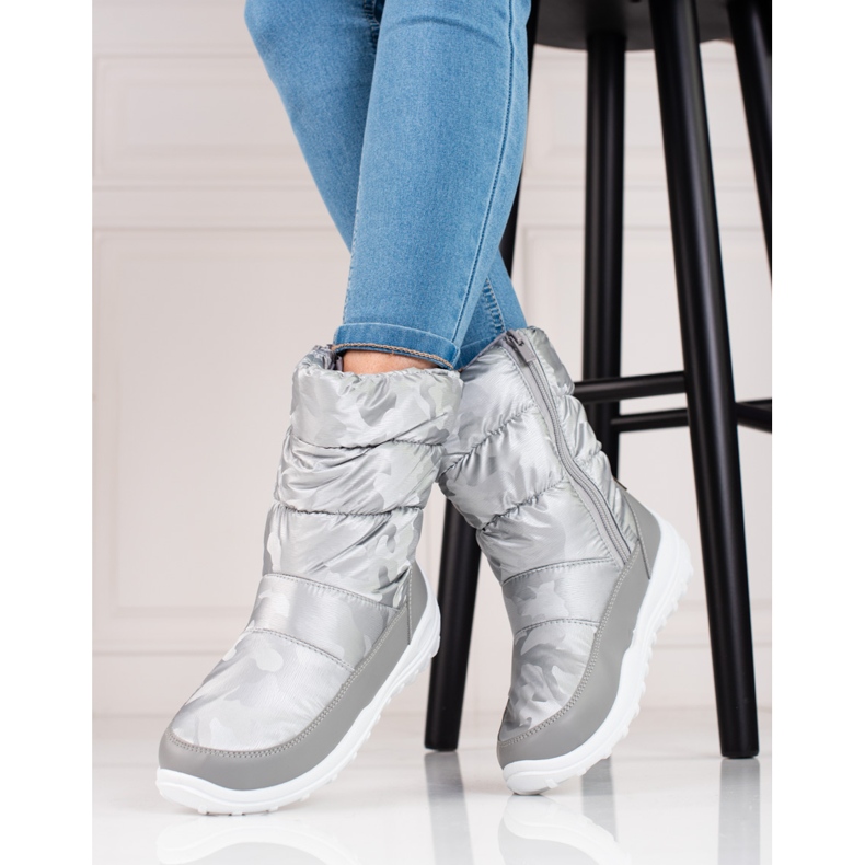 Dámské stříbrné sněhule Big Star KK274600G stříbro 1
