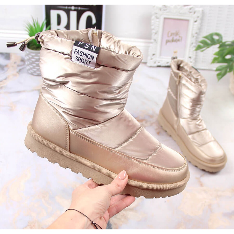 Dámské zlaté metalické sněhule Potocki zlatý 1