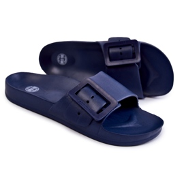 Dámské pantofle s přezkou Big Star FF274A388 Navy Blue modrý 1