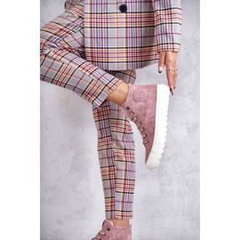 Dámské tenisky Big Star High Warm Pink EE274113 růžový 2